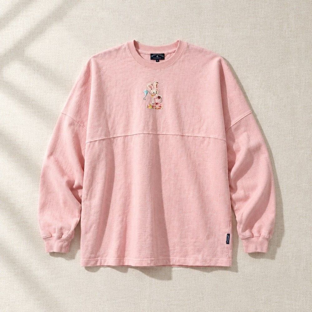Vintage Spirit Jersey Pink Existential Dread Bunny Graphic Unisex Sweatshirt M